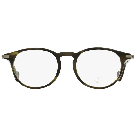 Moncler Oval Eyeglasses ML5044F 052 Green Havana 51mm 5044 - Picture 2 of 2